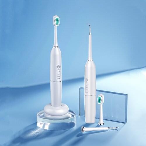 Portable Electric Sonic Dental Scaler Toothbrush Rechargeable Tooth Calculus Stains Tartar Remover Teeth Whitening Dentist Tool