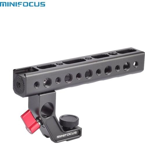 Top Handle Grip Hot Shoe Cold Shoe Cheese Handle with Cold Shoe Adapter+15mm Rod Clamp for for Sony Nikon Canon DSLR Camera