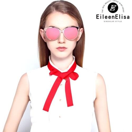 Cat Eye Sunglasses Women EE Brand Designer Mirrored Colorful Lens Glasses Oculos De Sol Feminino With Logo Sun Glasses For Women