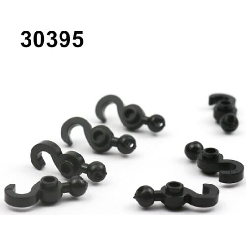 10/20pcs Technic Parts 30395 Hook with Towball MOC Building Blocks DIY Cranes Accessory Lifting Hook Educational Tech Parts Toys