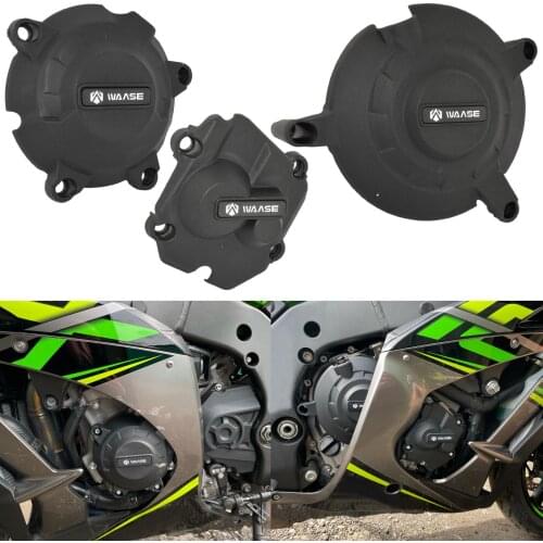 Motorcycle Engine Guard Stator Clutch Pulse Cover Crash Slider Protector Set For KAWASAKI Ninja ZX10R ZX-10R 2011-2015 2016-2021