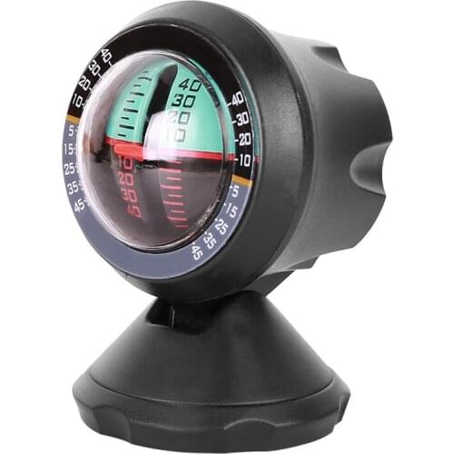 1pc Black ABS Gradient Balancer Car Vehicle Inclinometer Multifunctional Angle Slope Spirit Level Meter Finder Tool