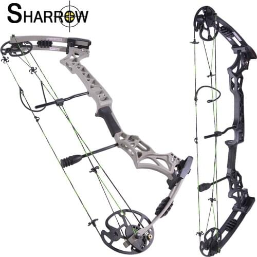 1pc 30-70lbs Adjustable Archery Compound Bow Fiberglass Limbs Arrow Speed 320fps for Outdoor Shooting Hunting Accessories