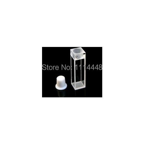 10 mm 3.5ml New Standard Fluorescence Quartz Cuvette with PTFE Stopper