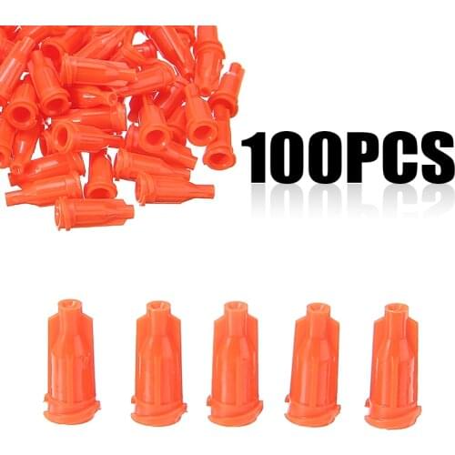 100PCS Standard Syringes Caps Luer Lock Syringe Tips Cap Injector Dispensing Needle Sealing Plug For Industrial Production