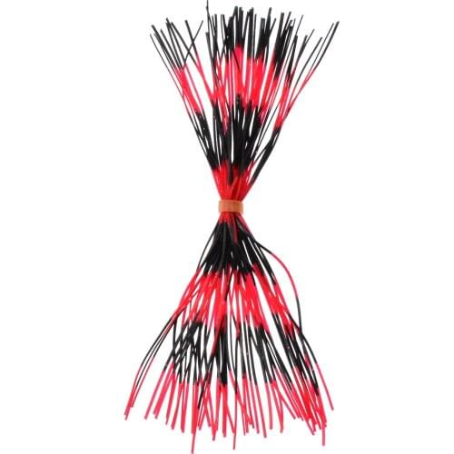 12 Bundles 50 Strands Silicone Fishing Skirts Spinner Bait Swim Bass Lure Thread Artificial Lures Jig Fishing Tackle Mixed Color