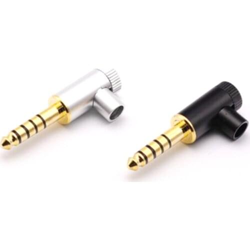 4.4mm earphone plug 5-pole curved L-shaped balanced output