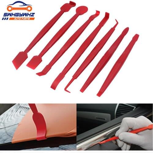 7pcs/set Car Vinyl Wrap Film Squeegee Scraper Tools Edge-closing Tool for Automobile Film Sticking Car Styling Auto Accessories
