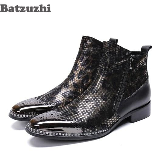 Batzuzhi Men's Motorcycle Boots