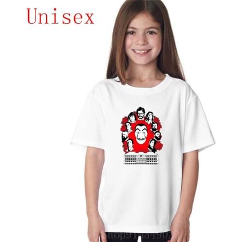 Paper house La casa de papel house paper professor tokyo berlin ellr girls tops girls tshirt children clothes shirts