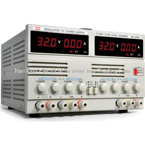 Fast arrival Dual output linear power supply 30V3A * 2 + 5 V2A -303D-II parallel dual DC regulated power