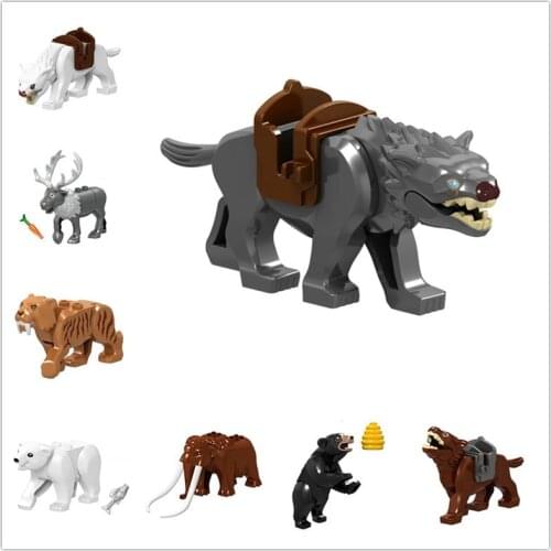 Kids Building Blocks Compatible with Small Particle Block Bricks Animal Model Disassembly Toy for Children Early Learning Gift