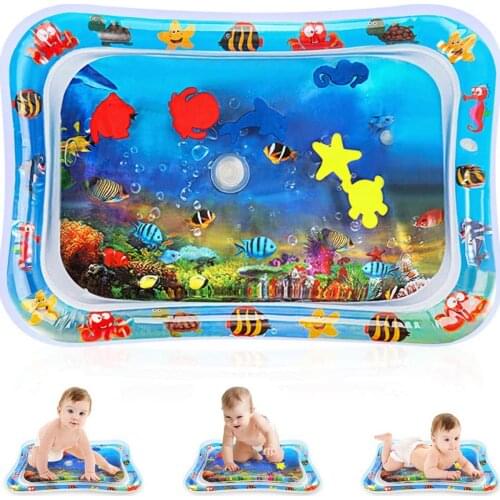 Baby Kids Water Play Mat Inflatable Infants Tummy Time Playmat Toys for Children Summer Swimming Beach Pool Game Cool Carpet Toy