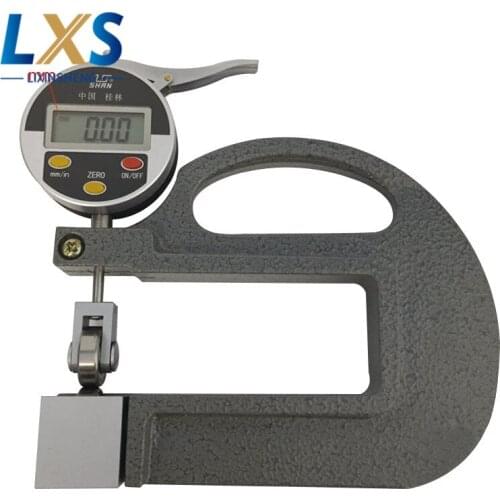 0-10mm Long Handle Digital Display Electronic Continuous Leather Thickness Gauge Meter