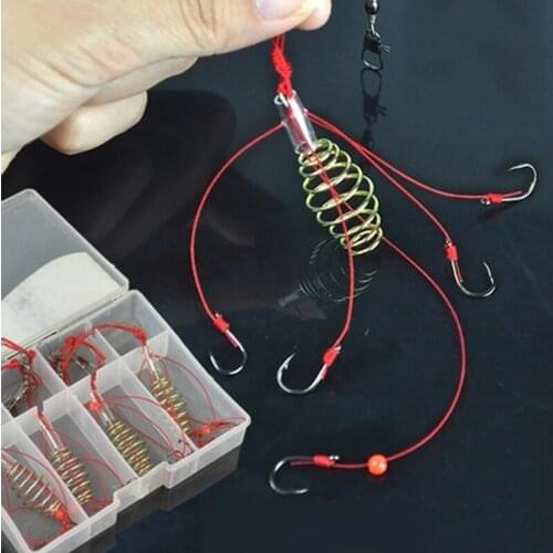GUGUFISH Explosive hook A box of four pieces Ocean beach fishing Rivers and lakes Fishing hook 11.5*9*2.5cm