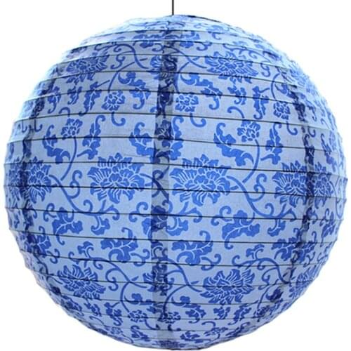 China Paper Lantern Festival Supplies Birthday Wedding Party Decoration decor gift craft DIY Lampion Lantern white blue pink