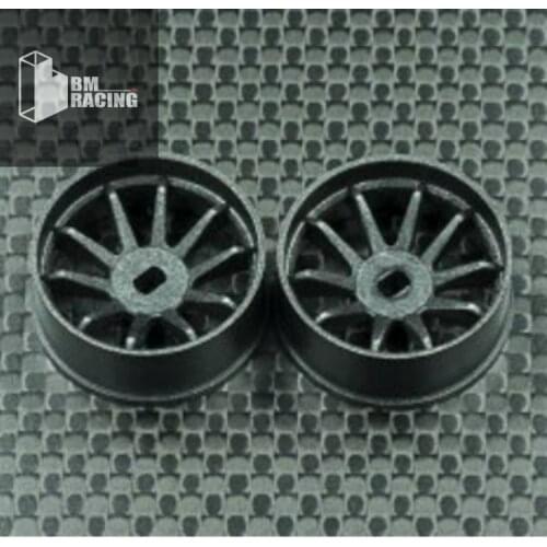 4Pieces GL RACING Hybrid Carbon Composite Wide/Narrow Wheels 20mm WHC003/WHC004 Series Wheel Hub for 4WD Mini Racing Car Model