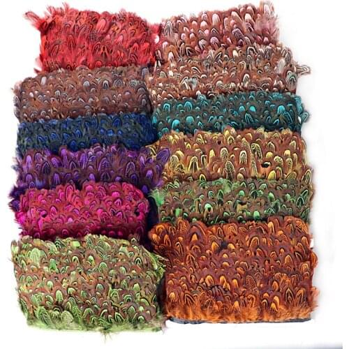 Beautiful 10meter/lot Pheasant Feathers Fringe Trim for Party Dress Accessories Wedding Diy Craft DIY Decoration Plumas