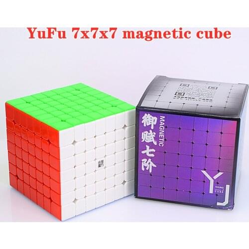 Yongjun YuFu M Magnetic 7x7x7 speed cube 7x7 puzzle cube 7x7x7 magic cube YJ Competition Cubes 2x2 3x3 4x4 5x5 6x6 cubo magico