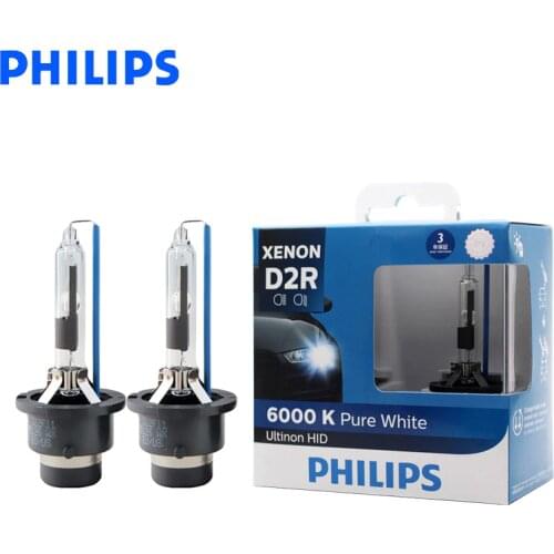 Philips D2R 85126WXX2 Xenon 35W Ultinon HID 6000K Cool Blue White Light Auto Bulb Upgrade HID Headlight Lamps Quick Start, Pair