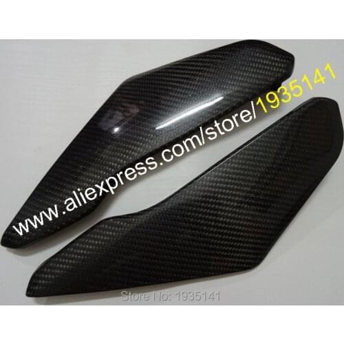 Hot Sales,Carbon Fiber Tank Side Covers Panels Fairing For Suzuki GSXR600 GSXR750 04 05 K4 GSX-R600 GSX-R750 2004 2005 Parts