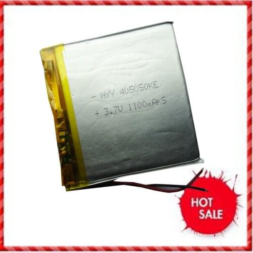 3.7V polymer lithium battery 1100MAH rechargeable lithium battery 405050 MP3 MP4 navigation toy Rechargeable Li-ion Cell