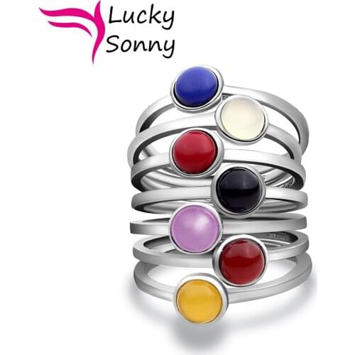 Lucky Sonny Rings With Semi-precious Stones