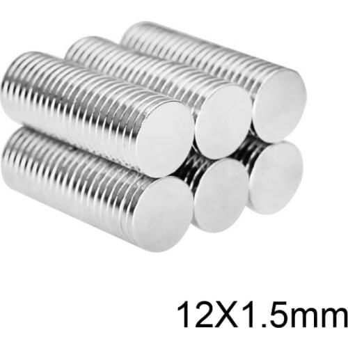 20~300PCS 12mm X 1.5mm N35 Mini Rare 12x1.5 Earth Permanet Magnets Small Round Neodymium Magnet Strong Magnetic 12*1.5