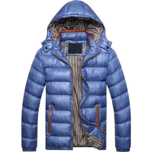 Winter Jacket Men Parkas Coat Thermal Hooded Down Coat Mens Thick Warm Parkas Jacket Coat Men Hooded Parka Coat Male Outwear
