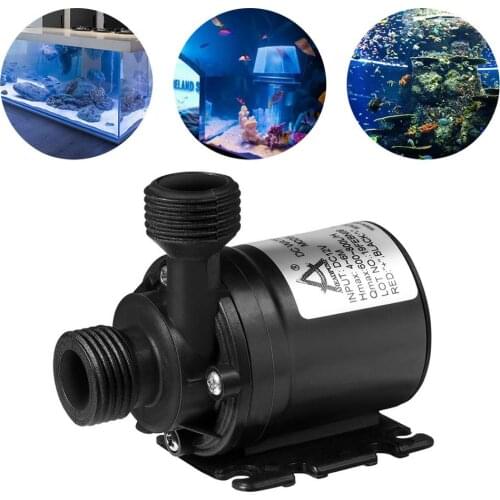 DC 12V Quarter-threaded Submersible Pump 800L/H 5m High Pressure Diaphragm Low Noise Submersibles Water Pump Pool Accessories