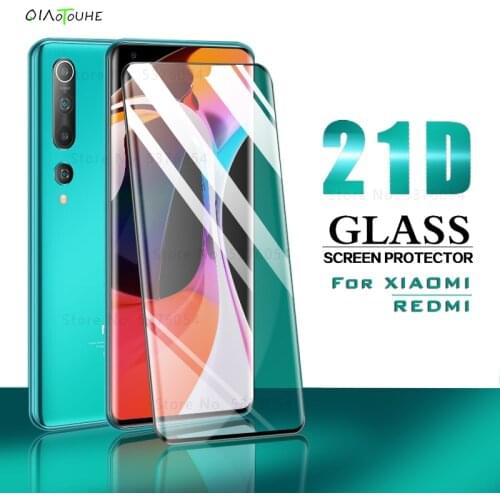 21D Tempered Glass For Xiaomi Redmi Note 9s 6 7 8 Pro 8T Screen Protector On The For Redmi 8 8A 6A 6 7 7A Pro Protective Glass