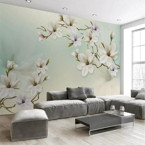 Beibehang Custom wallpaper 3d murals elegant jade simple TV background wall 5D living room bedroom wallpaper 8d crystal painting