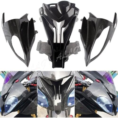 3K twill Carbon Fiber Front Nose Air Intake Fairing For BMW S1000RR 2015 2016 2017