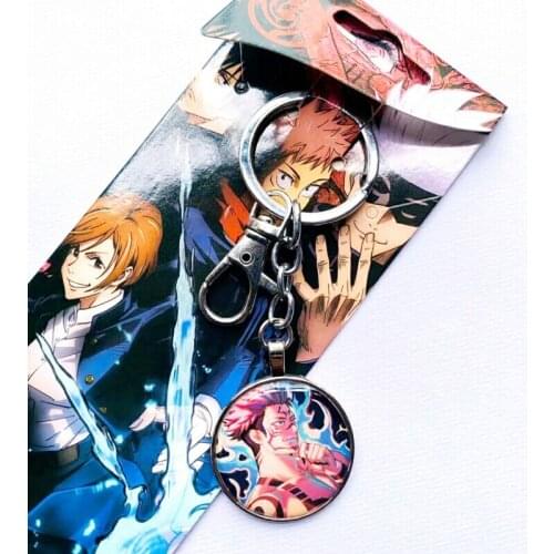 10style Anime Jujutsu Kaisen Gojo Fushiguro Itadori Yuji keyChain pendant Fashion Jewelry Key ring for Men girls kids Gift