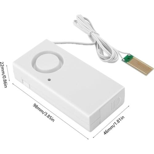Water Overflow Leakage Alarm Sensor Detector 120dB Water Level Alarm Home Security Alarm System Work Alone