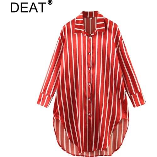 Женские рубашки в полоску DEAT China At AliExpress