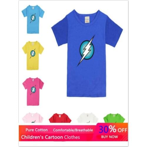 New Children Summer Tops Short Sleeve Cartoon Breathable Cotton Clothes for Boys Girls Kids Tee T-shirt Baby Clothing 80-160cm