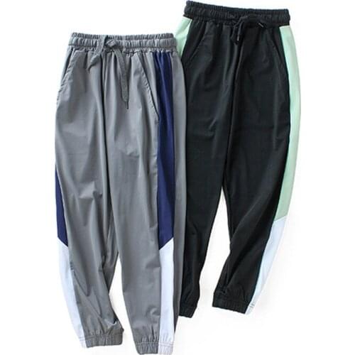 Childrens Pants Summer Quick-Drying Breathable Ice Silk Trousers Kids For Teen Boys 6 8 10 12 14 Years Wear LM109
