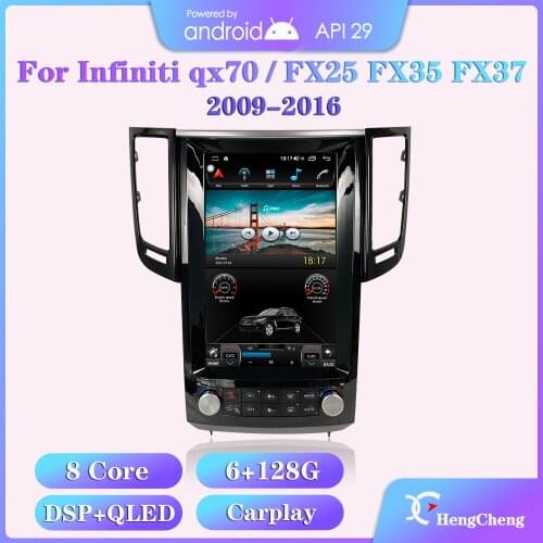 For Infiniti FX FX25 FX35 FX37 2009-2013 Qx70 2013-2016 Car smart multimedia player GPS navigation radio Android 10 Carplay