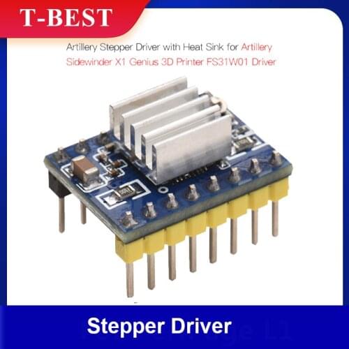 Artillery Stepper Driver with Heat Sink for Artillery Sidewinder X1 Genius 3D Printer FS31W01 Driver