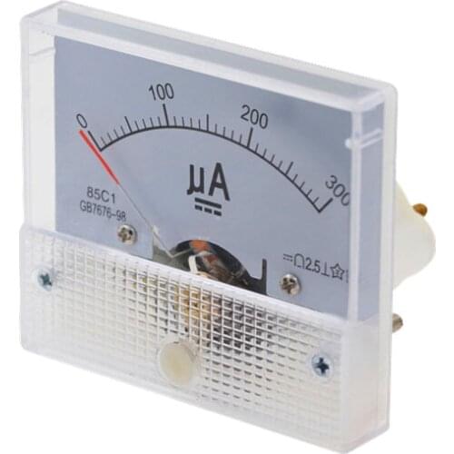 HOT NEW 85C1 300uA DC pointer ammeter head mechanical meter