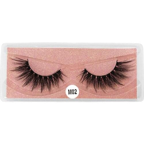 Thick Natural Mink Eyelashes Soft & Vivid Fake Lashes Mink Hair Handmade Reusable Eye Lashes Extensions 120 Pairs/lot DHL Free