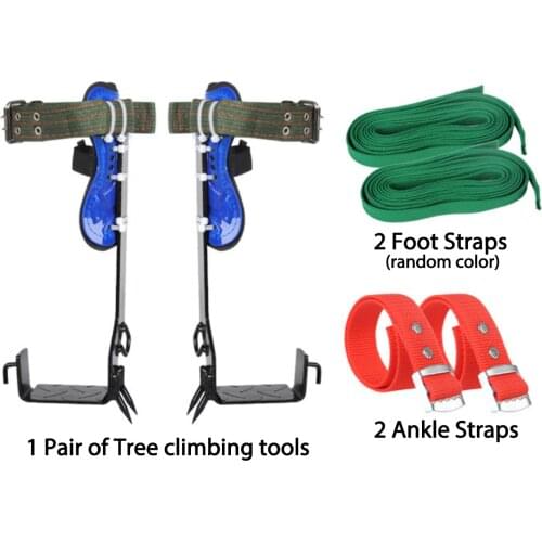 Tree Climbing Tool With Safety Belt Pole Climbing Spikes Hunting Observation Climbing Tree Shoes For Rock Climbing