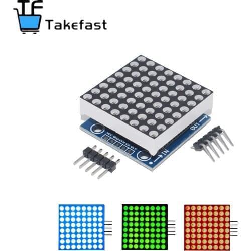 MAX7219 dot matrix module microcontroller module display module finished goods , Can be together for arduino programming