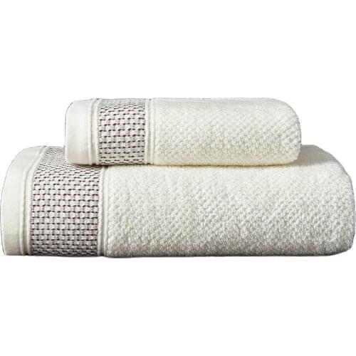 2020 New 1-3pc White Towels 100%cotton Face Or Bath/Beach Or Towel Set Solid Coffee Washcloth For Bathroom Hotel Home Textile