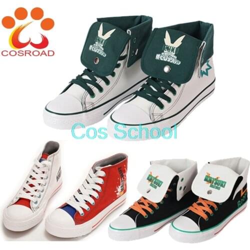 Cosroad Boku no Hero Academia Cosplay Shoes Bakugou Katsuki Todoroki Shoto Midoriya Izuku My Hero Academia Casual Shoes