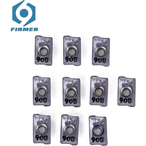 Original Carbide Inserts 10pcs Lathe Inserts HM90 APKT1003PDR IC908 Metal Cutter Lathe Turning Tool Cutter