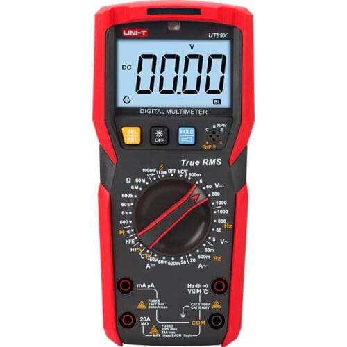 Original UNI-T UT89X/UT89XD true RMS Digital multimeter high current NCV/capacitor/triode/temperature/Frequency Resistance test