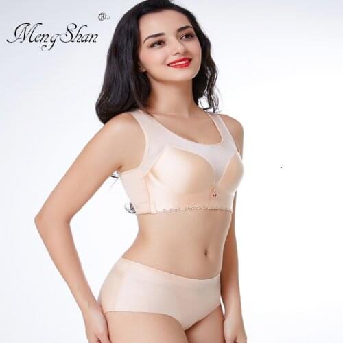 Full cup Big chest is small. Underwear girl Ultra-thin section without steel ring Enlarged bra Chest underwear Five breasted