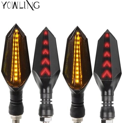 For YAMAHA XMAX 300 xmax 2017 2018 Motorcycle Turn Signals Light Tail Flasher LED Flowing Water Blinker Bendable Flashing Lights